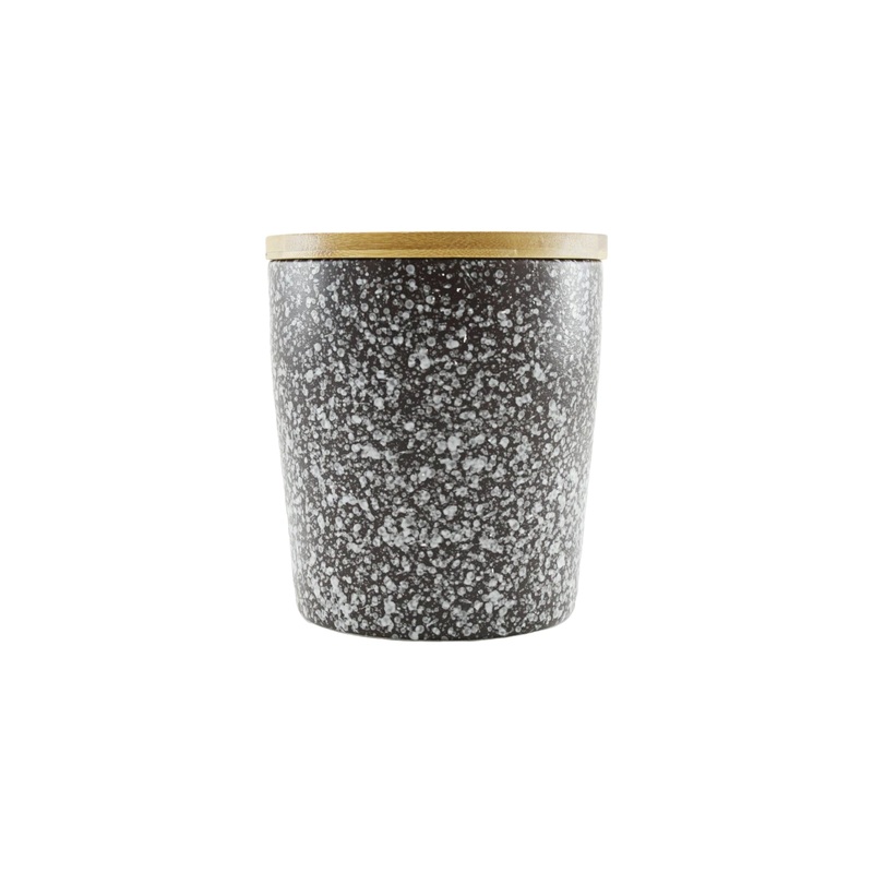 Ciroa Tierra Storage Canister Jar Small Granite Finish 10467