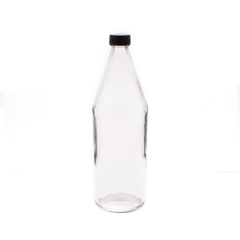 Consol 750ml Glass Kool Bottle with Black Lid – Mineral & Olive Oil