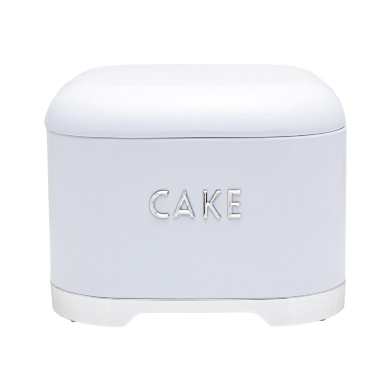 Retro Vintage Tin Cake White Sliver
