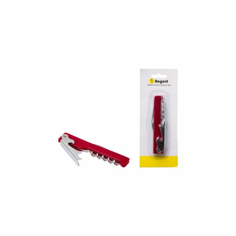 Regent Can Bottle Opener Red Waiters Friend 21257