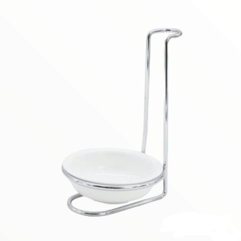 Regent Kitchen Spoon Rest with Ceramic Bowl and Chrome Stand 14015