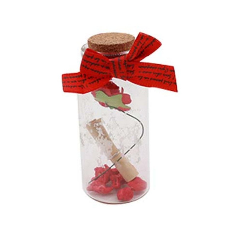 Washing Bottle Rose Valentine 7×2.8cm 20ml