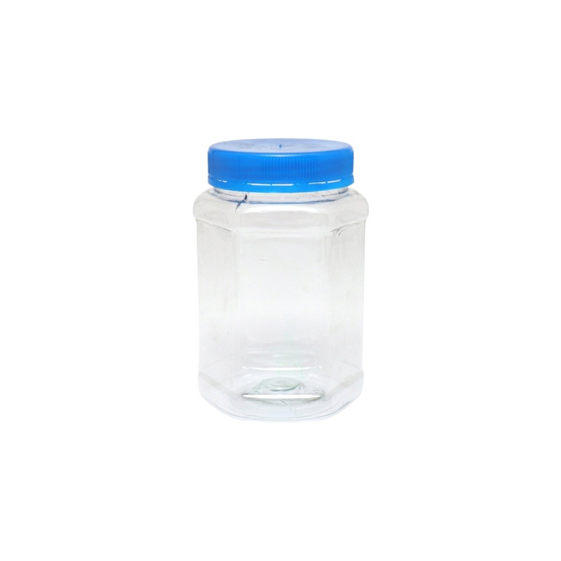 250ml PET Plastic Storage Jar Hexagon – 002AP