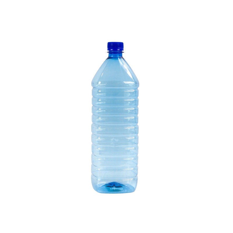 1.5L PET Plastic Water Bottle Square Blue – BOT058