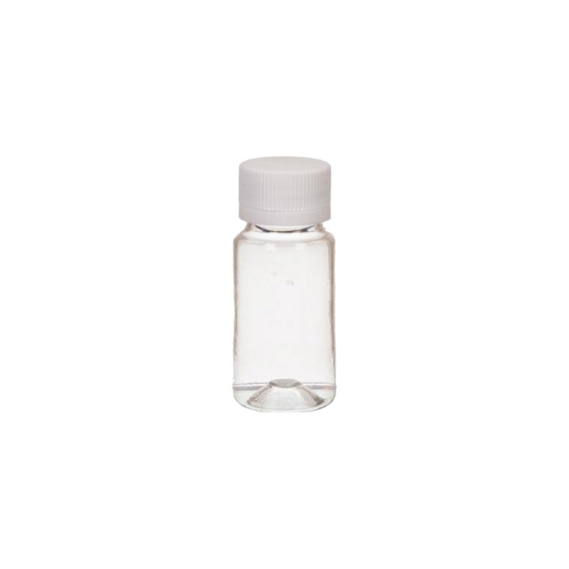 30ml PVC Plastic Bottle Round Clear 10pack