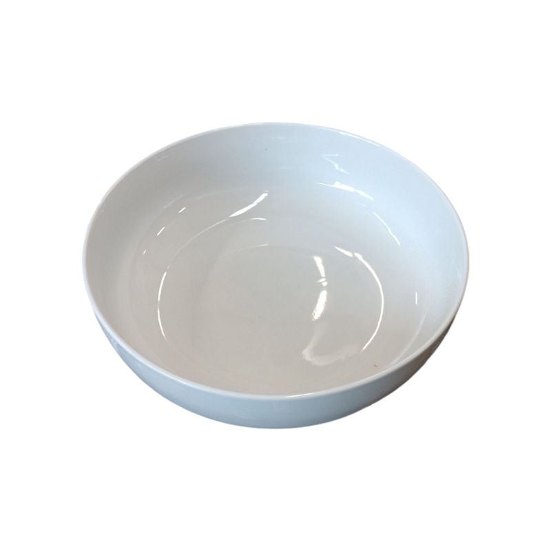White Ceramic Bowl 25×7.5cm