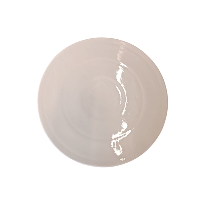 White Ceramic Flat Cake Plate 29.5×1.2cm