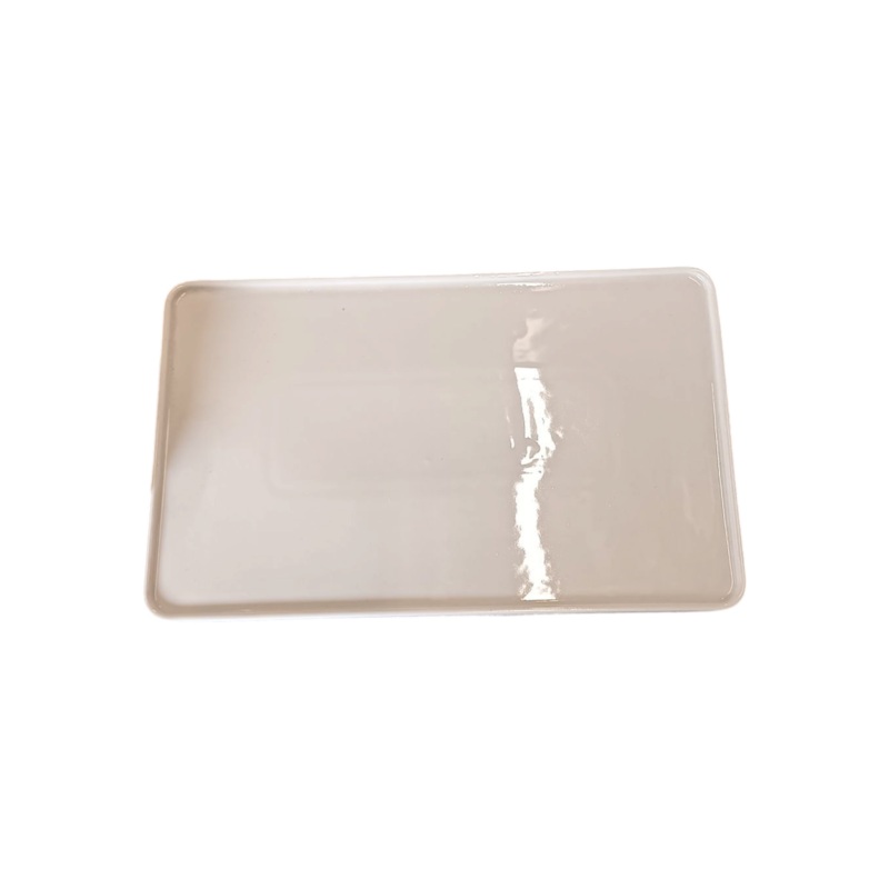 White Ceramic Rectangle Plate 27×16.5×1.2cm