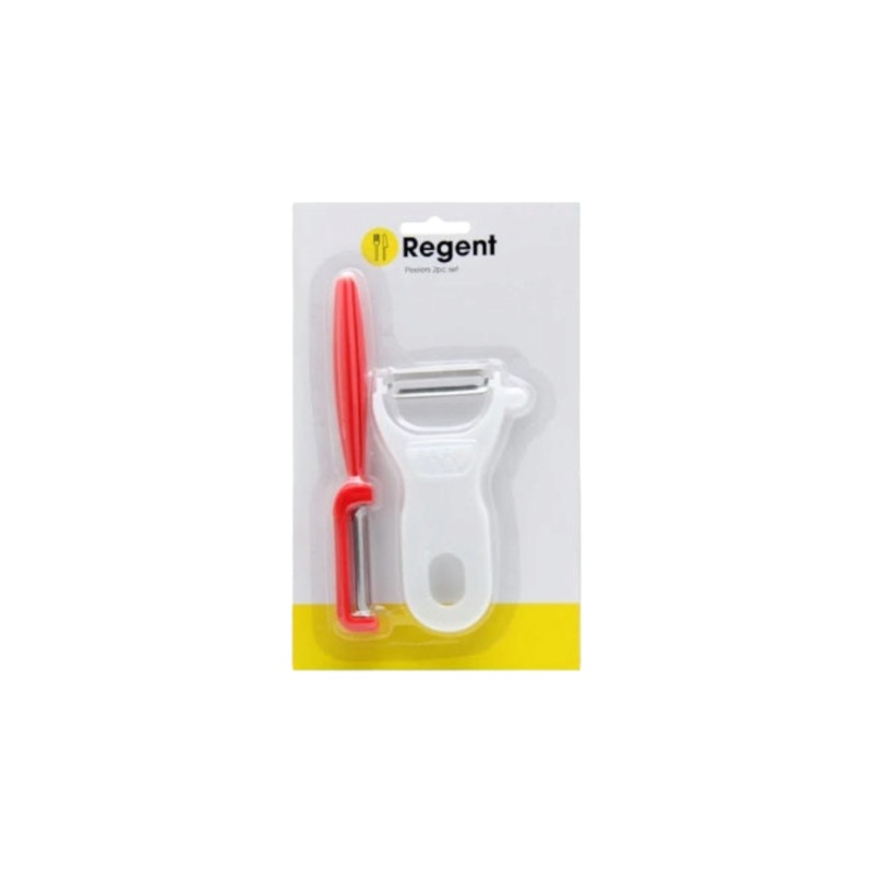 Regent Kitchen Vegetable Plastic Peelers 2pc Set
