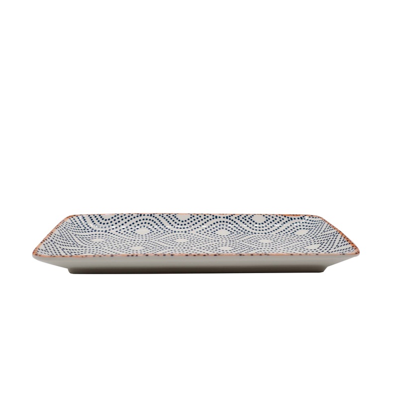 Square Dinner Platte Ethnic 10.5Inch 32516