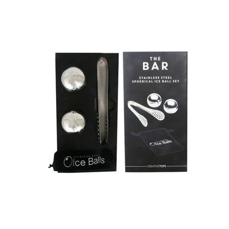 The Bar Spherical Ice Balls Set with Tong 14969
