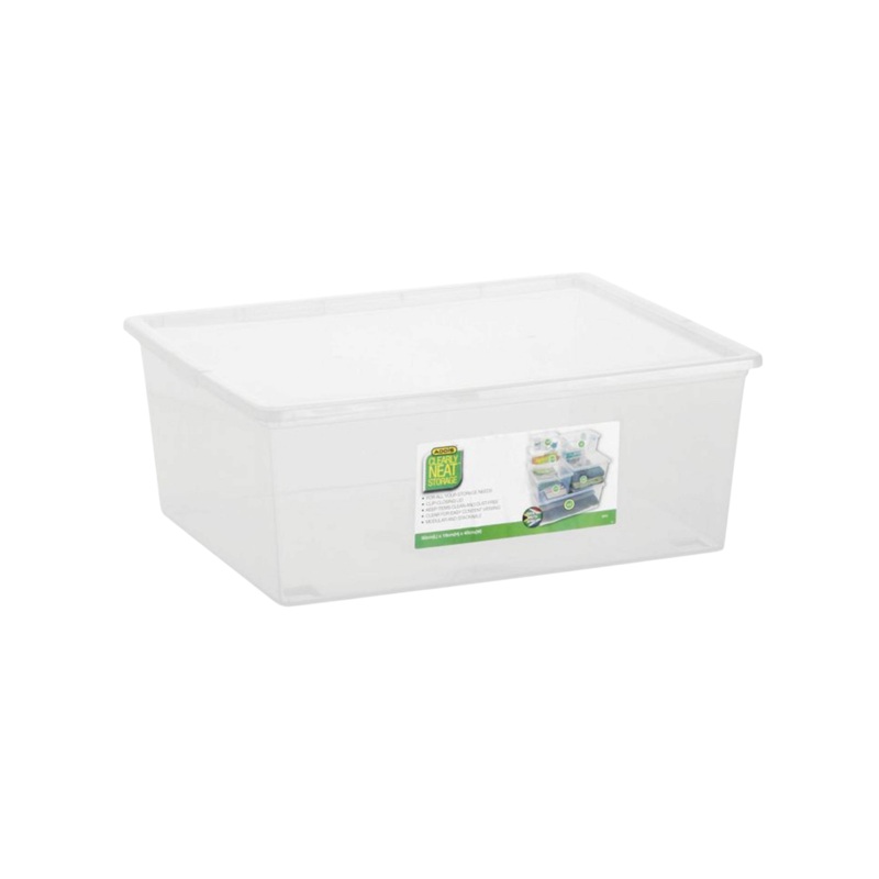 Addis Clearly Neat Storage Box 30L Plastic 9942