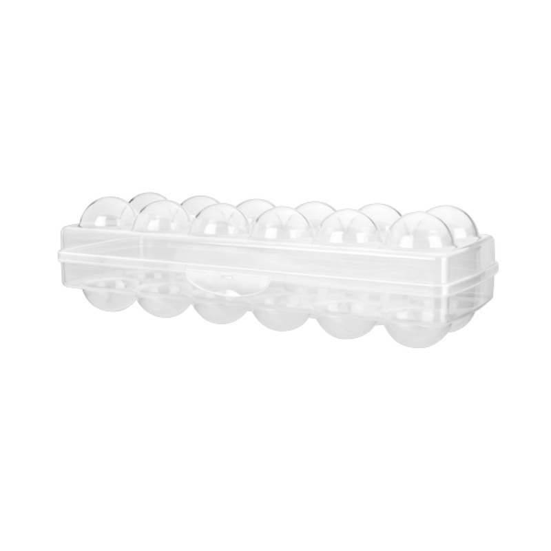Titiz Plastic Eggo 12-Grid Egg Storage Tray Holder Clamshell Box AP-9181