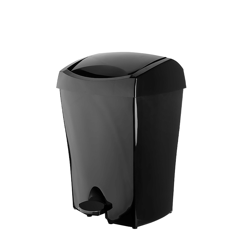 Titiz Plastic Pedal Dustbin 10L Trash Star Black TP-720