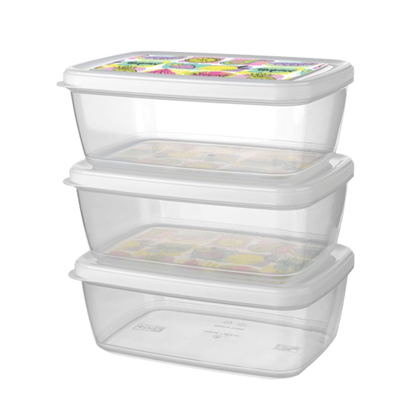 Titiz Plastic Storage Box Set Aria 3 Pack 1200ml AP-9258