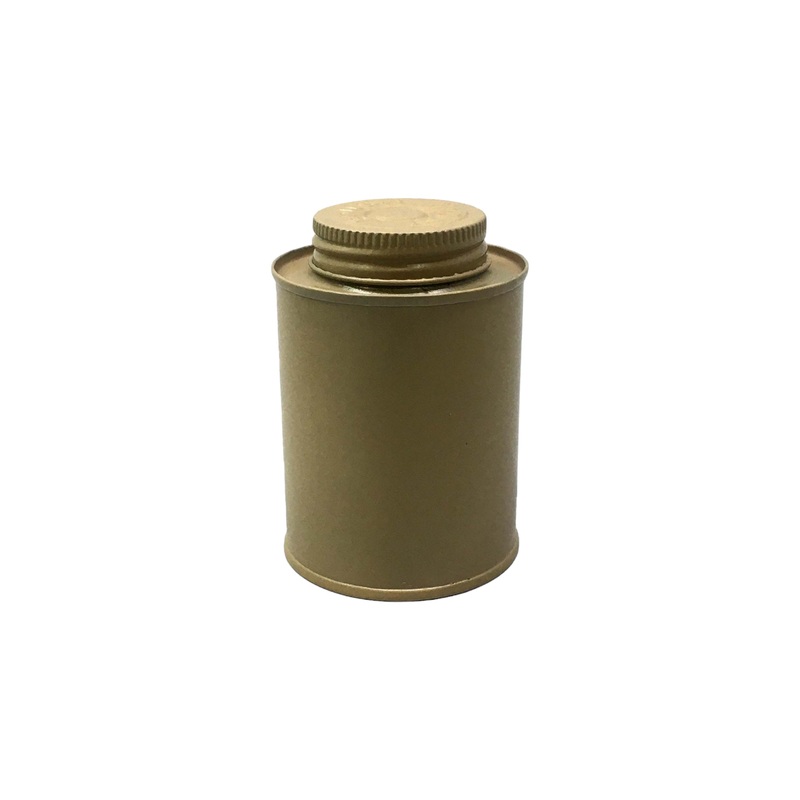 Vintage Spice Tin Canister Gold 6×9.5cm