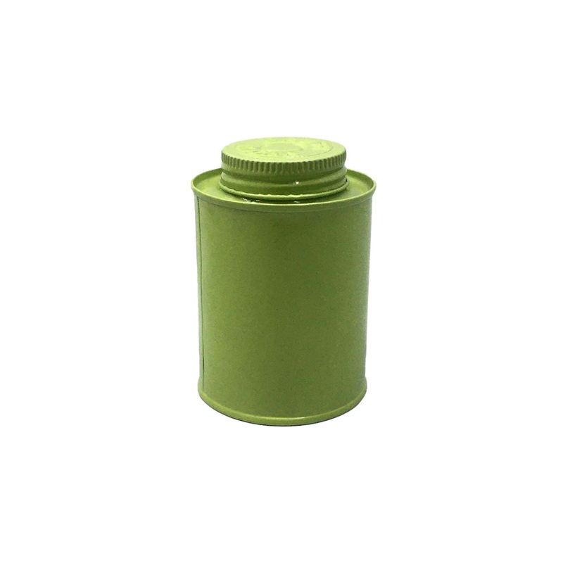 Vintage Spice Tin Canister Lime Green 6×9.5cm