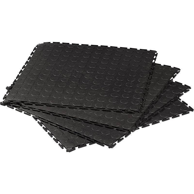PVC Tile Interlocking Black 4s – Pride