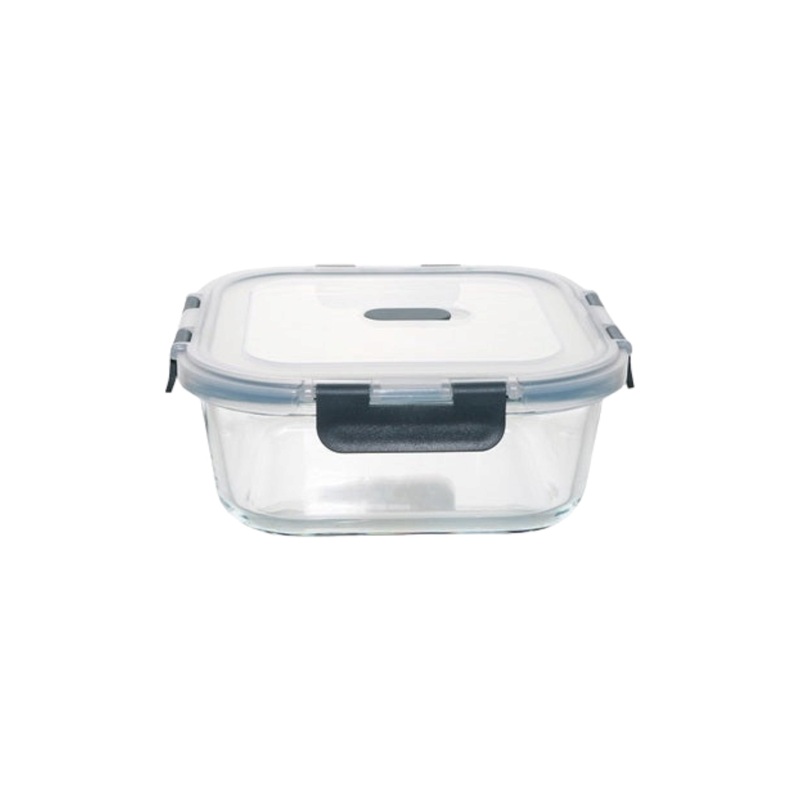 Borosilicate 1.1L Glass Container Food Saver Rectangular with Clip Lid 10394