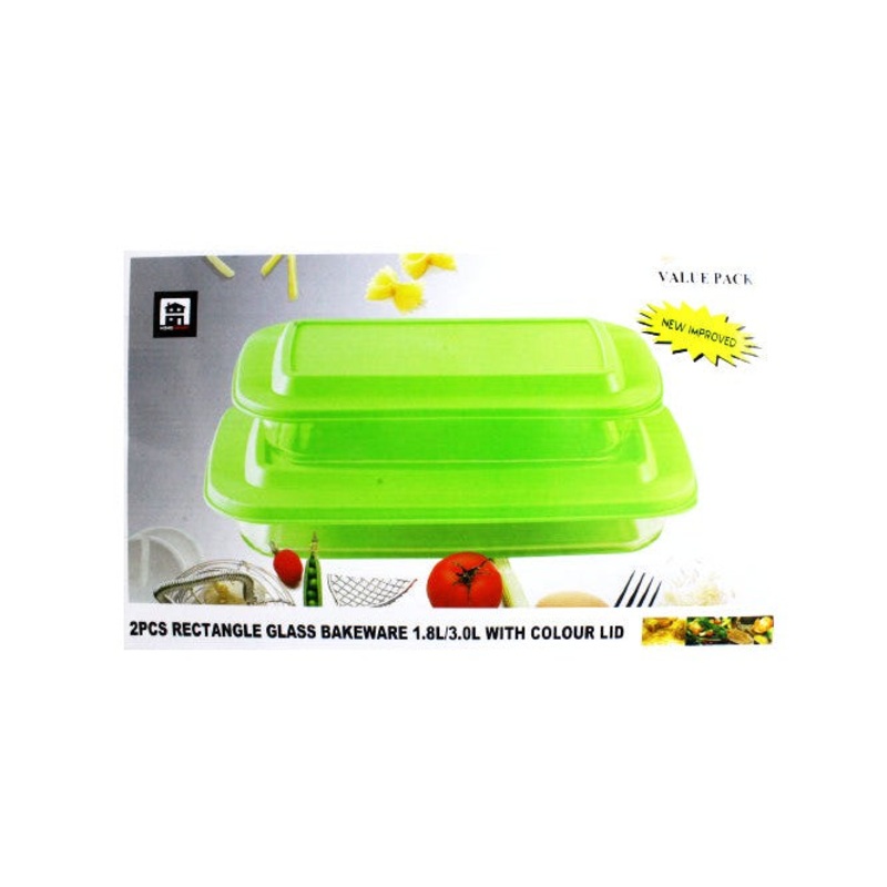 Casserole 2 Pack 1.2L / 2.9L with Lid  GLJ729