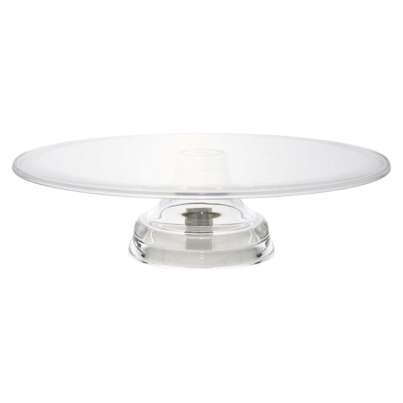 Acrylic Patisserie Cake Server Footed Stand 33.5x9cm 19018