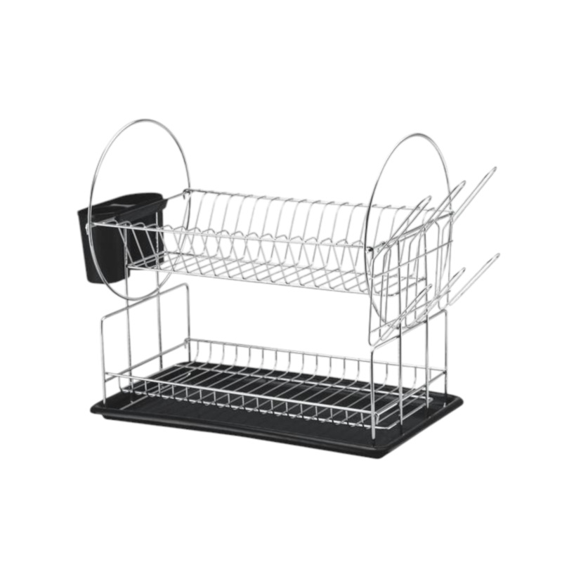Aqua Dish Rack 2 Tier Chrome 29834