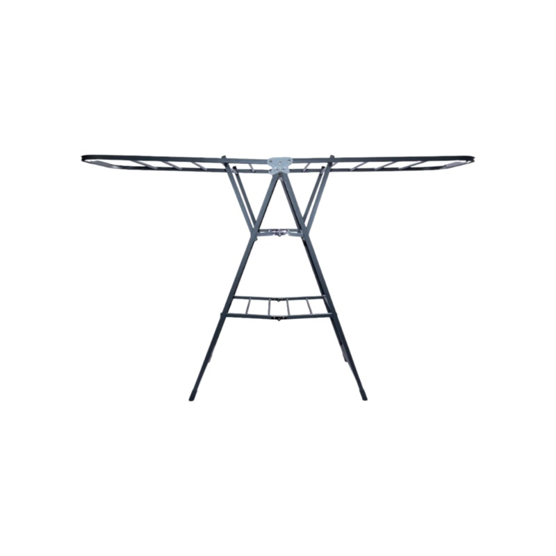 Clothes Drying Rack 3 Layer Foldable Grey 1600x450x1065mm
