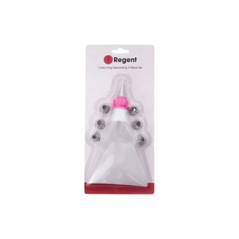 Regent Bakeware Cake Icing Decorator 9pc Set 250x140x30mm