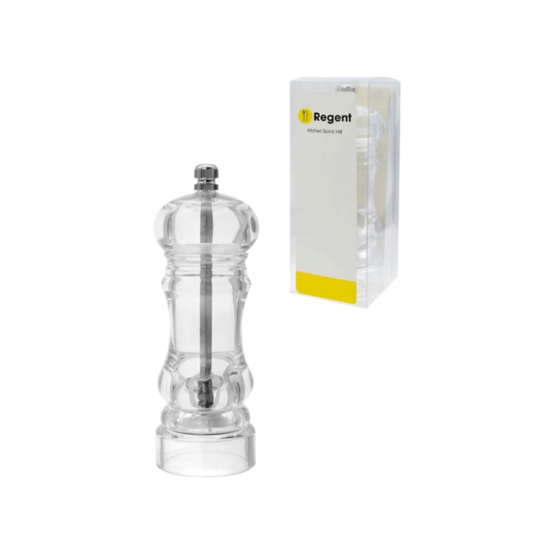 Regent Kitchen Spice Mill Acrylic with Ceramic Grinder 150x50mm