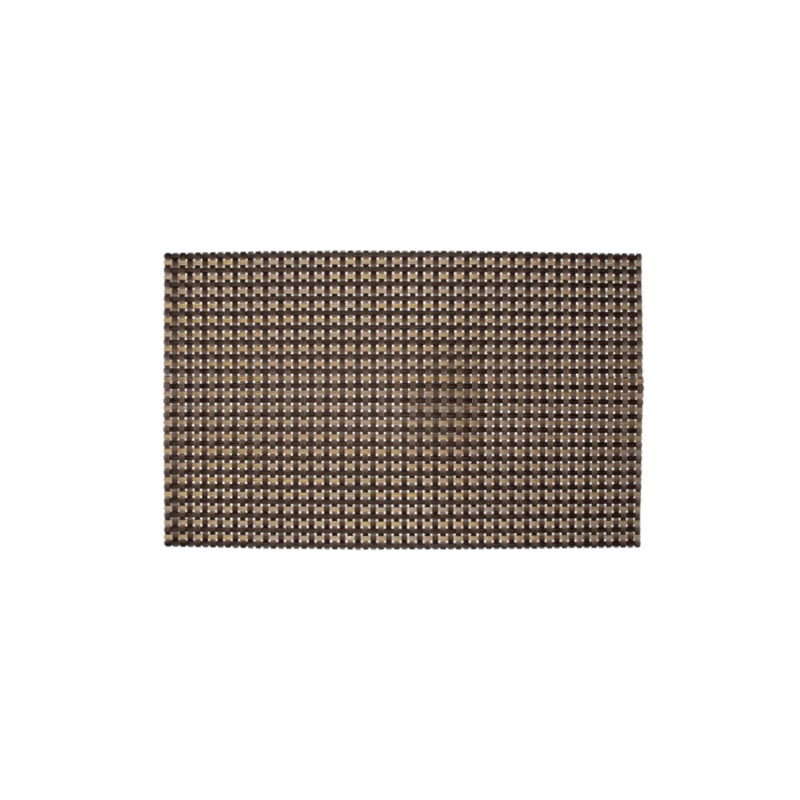 Regent PVC Woven Place Mat Gold/Black/Grey 30x45cm