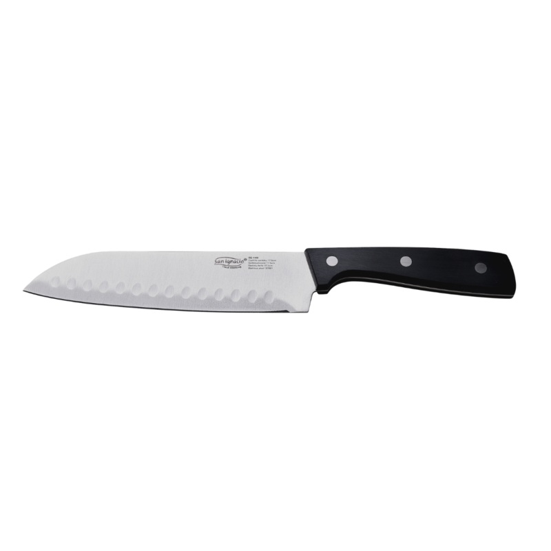 San Ignacio Stainless Steel Santoku Knife 17.5cm