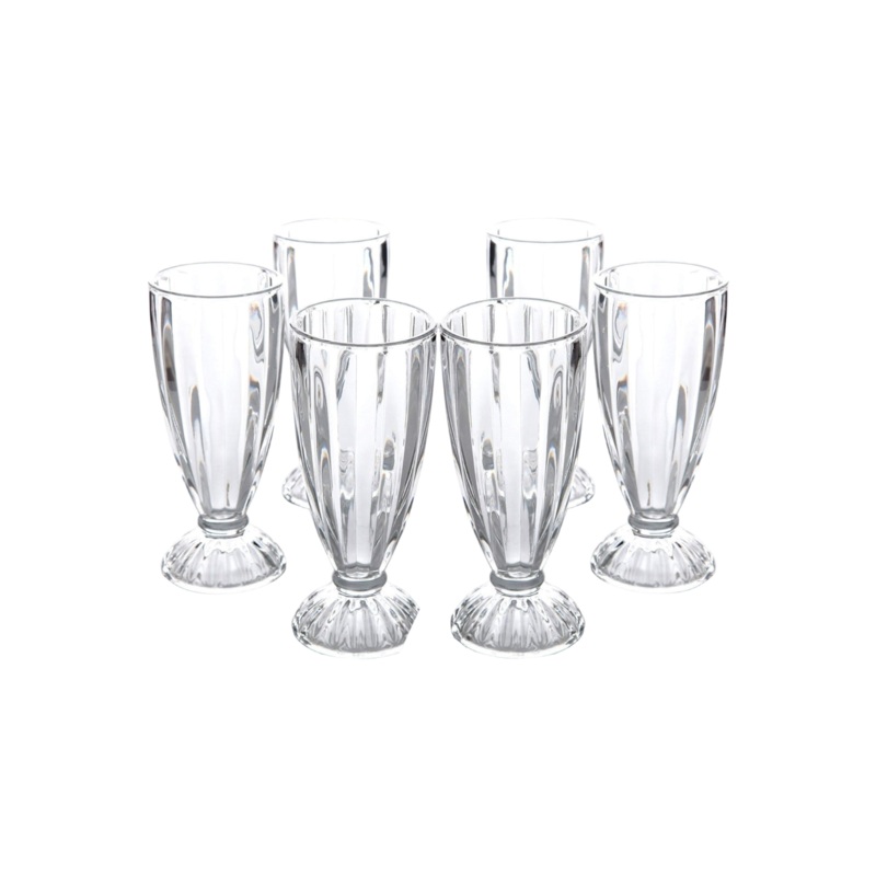 Totally Home Milkshake Glass 6pc Set 355ml TH21