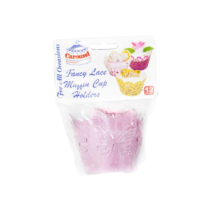 Carousel Baking Paper Muffin Cupcake Liners – Biscuit Card Holder Fancy 12pack