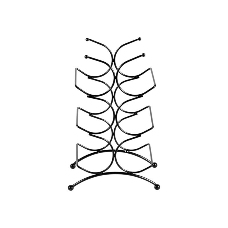 Continental Homeware Metal Wire Bottle Holder Rack Black CH741