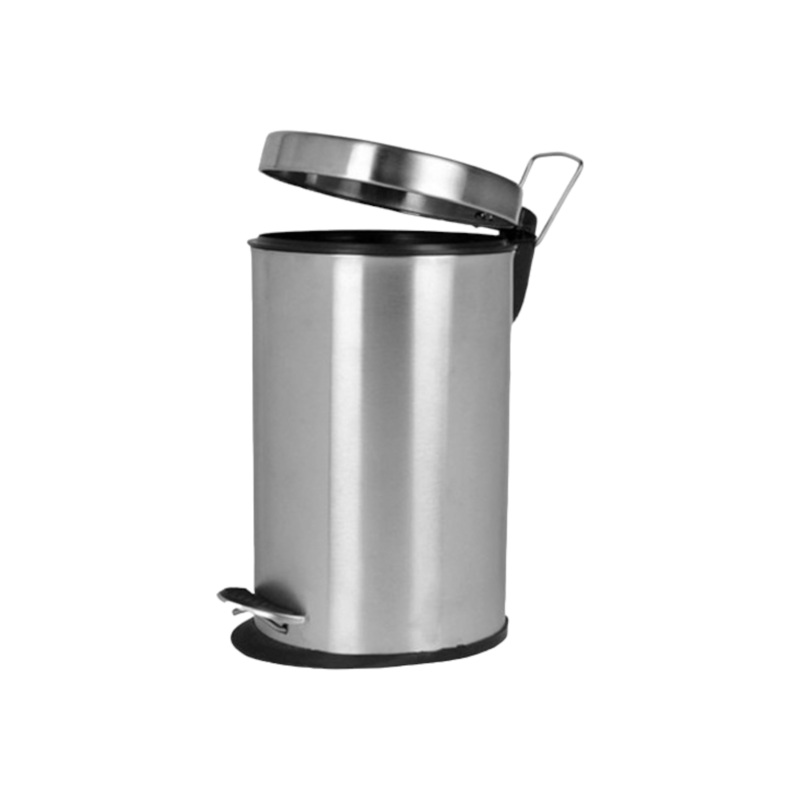 Continental Homeware Pedal Dustbin 12L Stainless Steel Plain Body CH102