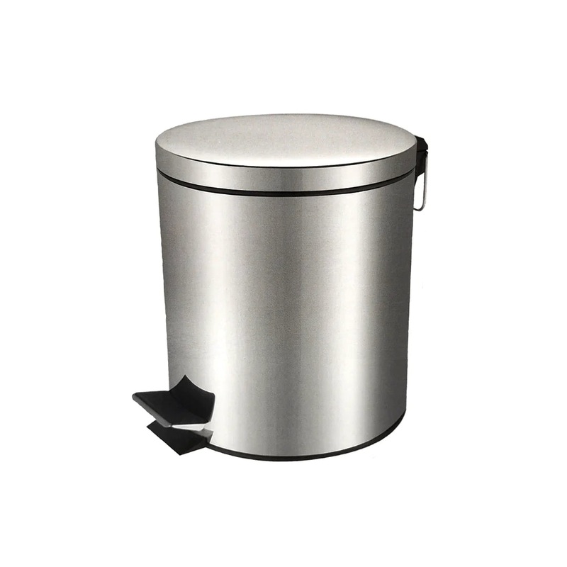Continental Homeware Pedal Dustbin 3L Stainless Steel Plain Body CH100