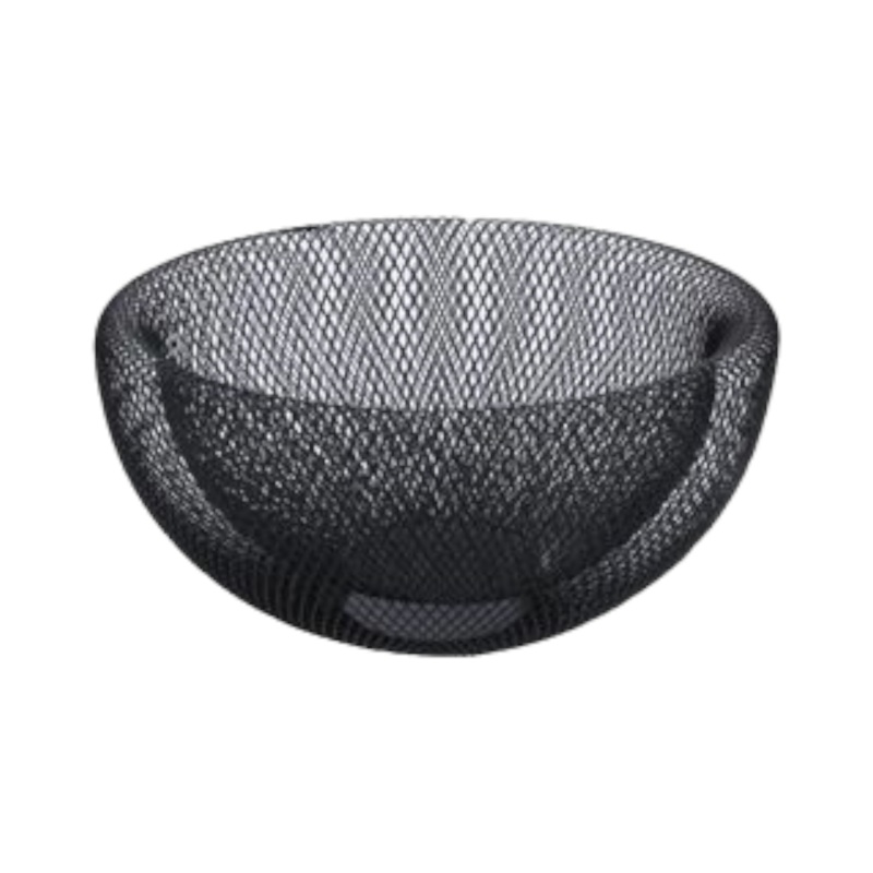 Continental Homeware Wire Mesh Fruit Basket Shiny Black CH573