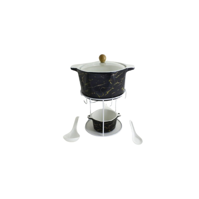 Soup Bowl 6pc With Spoon And Pot