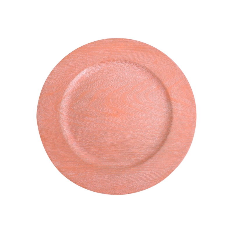 Underplate Wooden Finish Orange 33cm AP156