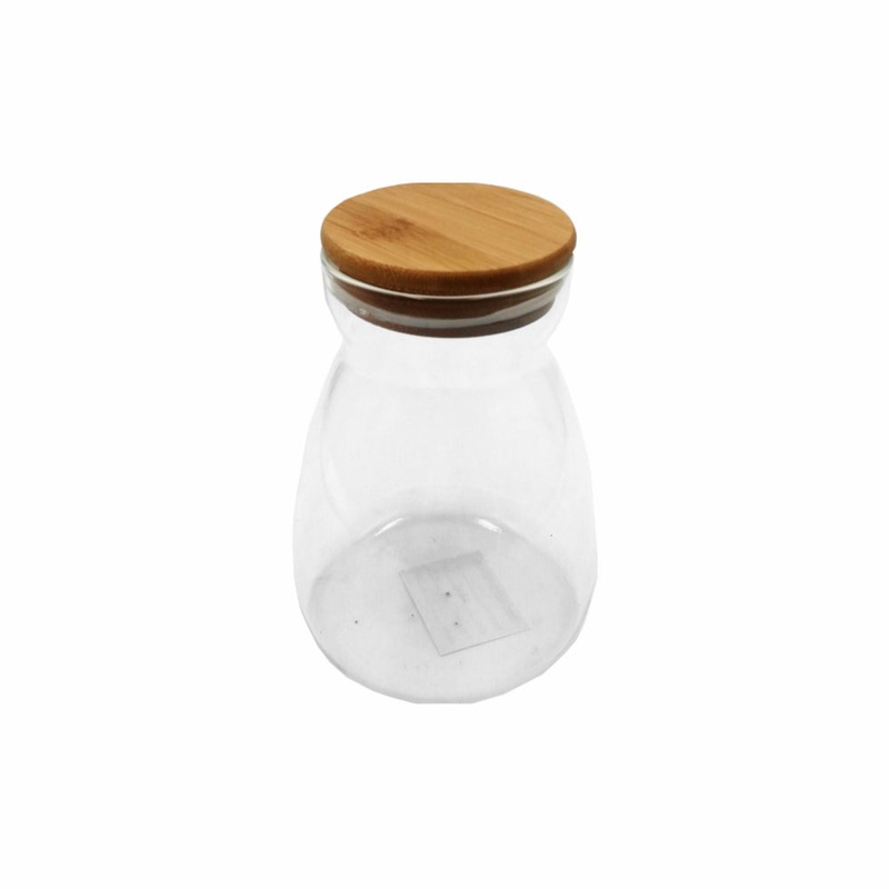 Regent Glass Canister 1L Borosilicate with Bamboo Lid 26126