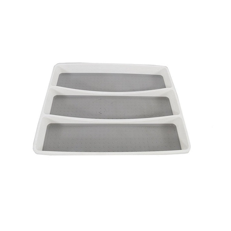 Aqua Cutlery Tray 40.5×32.8×4.5cm 3-Division Non-Slip 10516