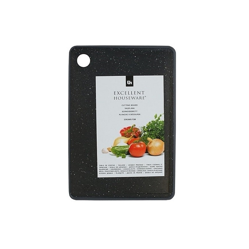 Cutting Board 23x16cm Black 21649