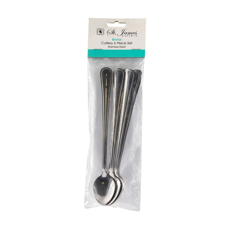 St James Soda Spoon Cutlery Bristol 6 Pack Stainless Steel 54089