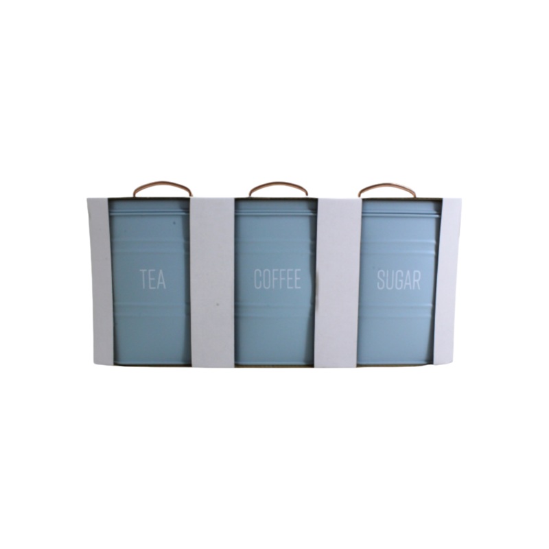 Storage Canister Pastel Blue 3pc Set HV155