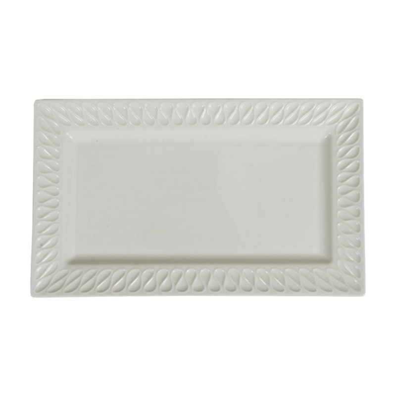 Ceramic Serving Platter Rectangle 25.5x15x2.5cm 32630