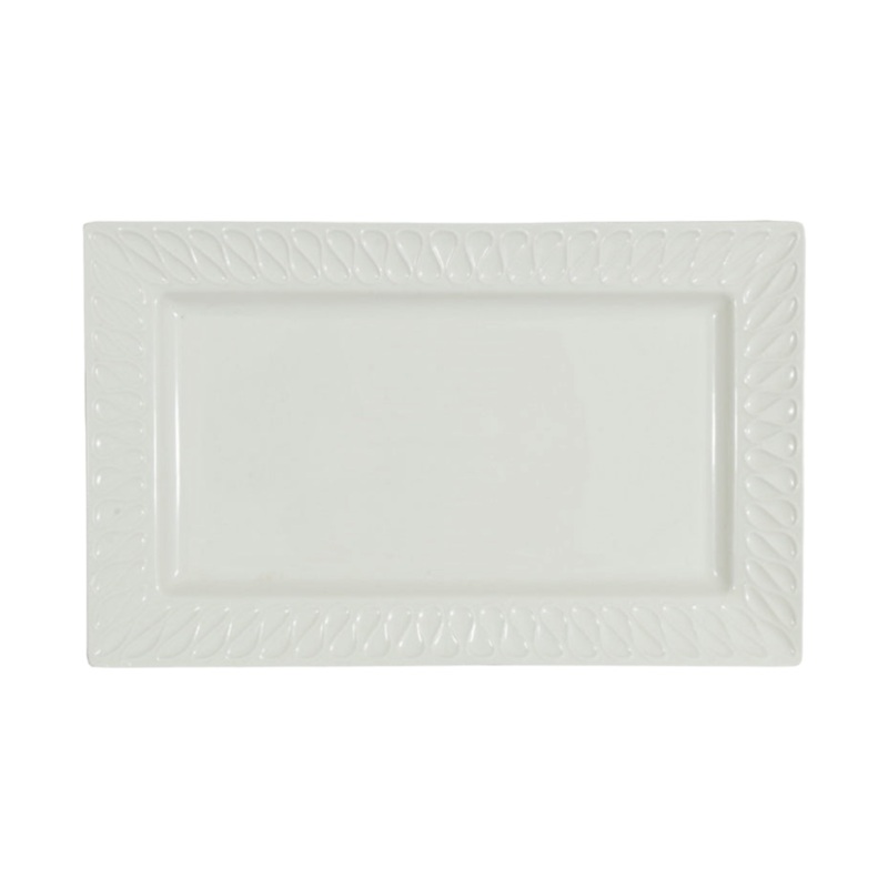 Ceramic Serving Platter Rectangle 30.5×18.5×2.5cm 32631