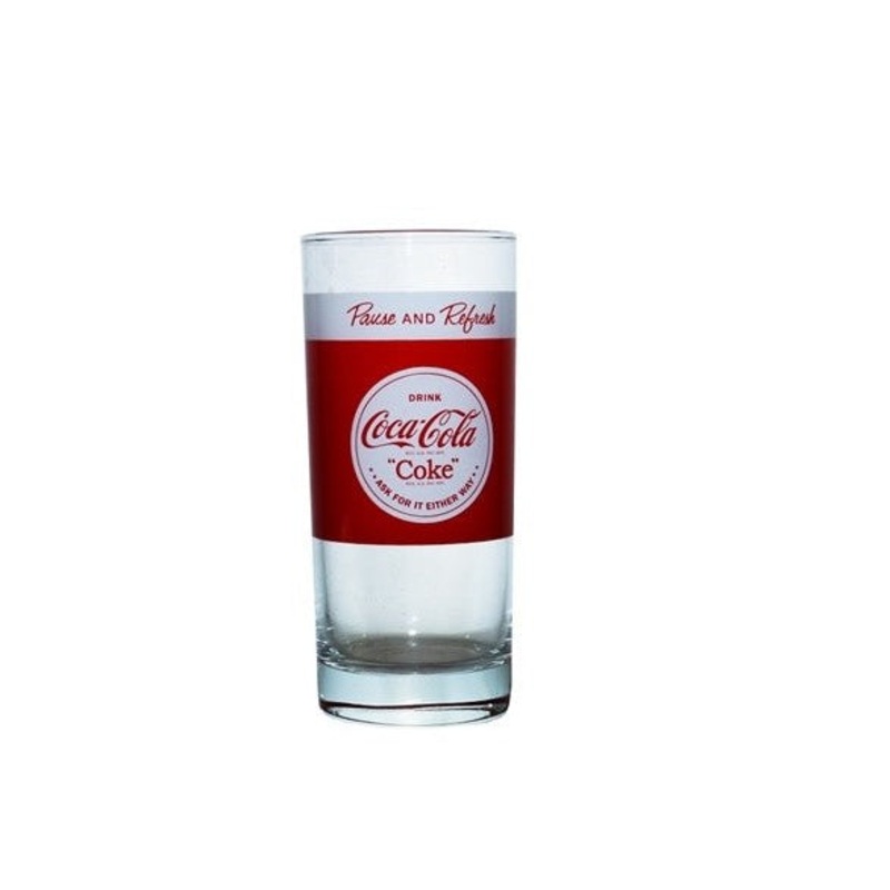 Coke HiBall Glass Tumbler 400ml Pause and Refresh Pasabahce 40829