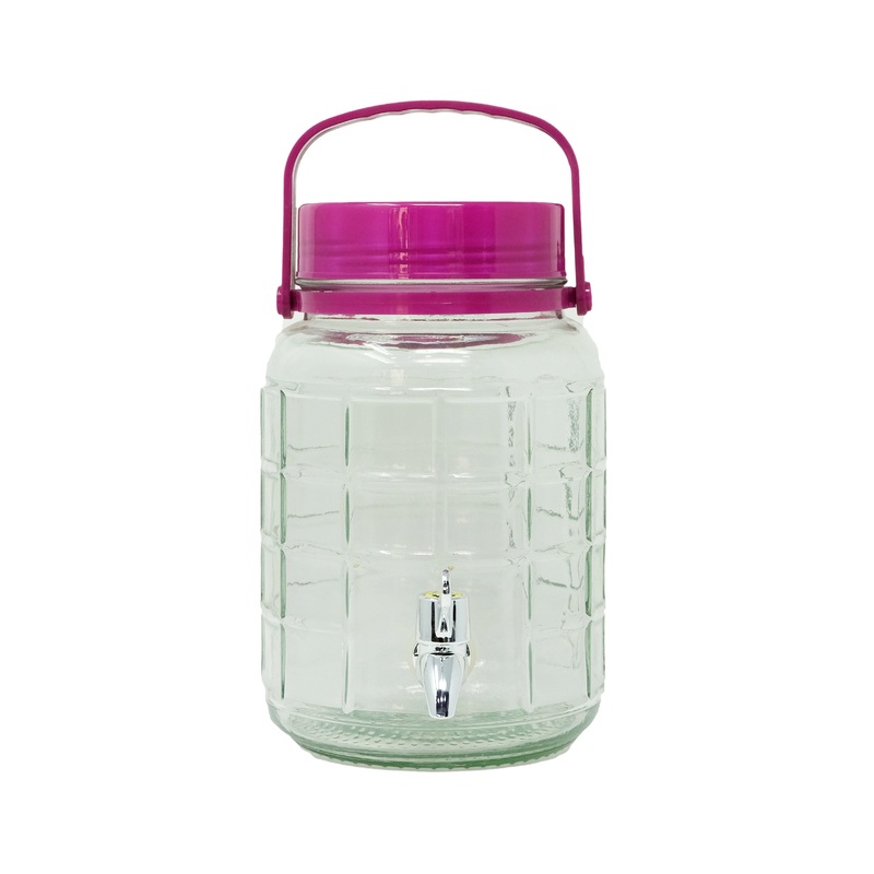 Beverage Dispenser 3L Glass with Carry Handle and tap – 537