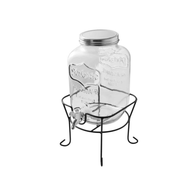 Yorkshire Beverage Dispenser 4L Glass with Tap & Stand 519