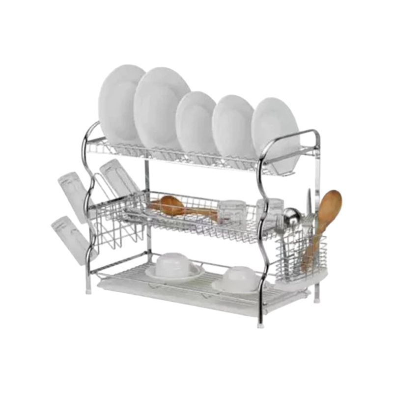 Chrome Dish Rack 3-Tier Level SGN265